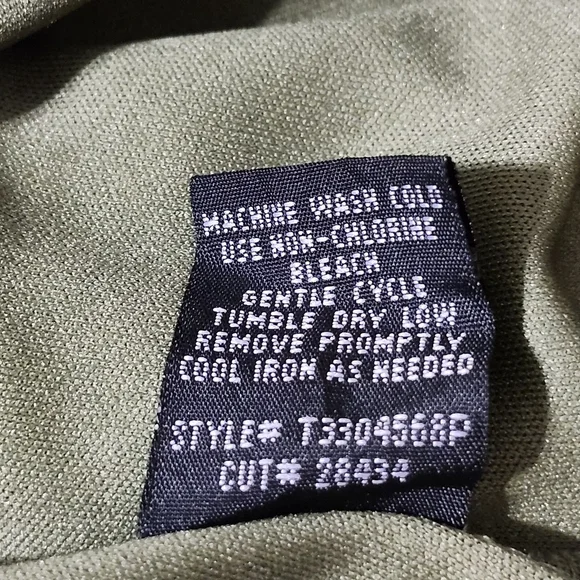 Connected Apparel Olive Polka Dot Midi Dress - Picture 6 of 7